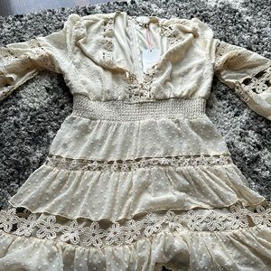 Crochet cut out dress